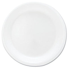 Dart® Mediumweight Foam Dinnerware, Plates, 6" dia, White, 125/Pack