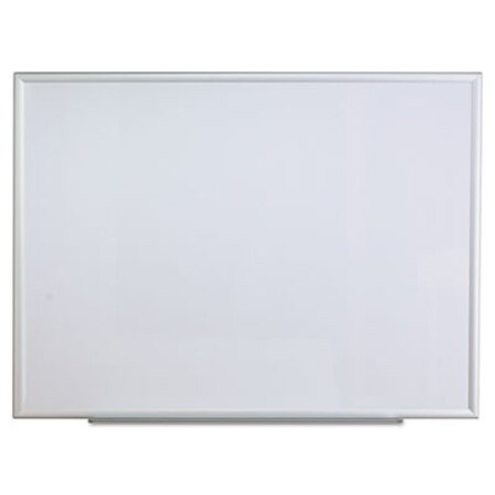 Universal® Dry Erase Board, Melamine, 48 x 36, Aluminum Frame