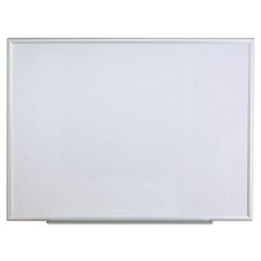 Universal® Dry Erase Board, Melamine, 48 x 36, Aluminum Frame