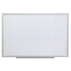 Universal® Dry Erase Board, Melamine, 36 x 24, Aluminum Frame