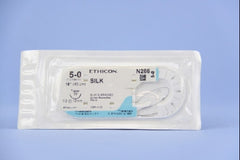 Suture with Needle Perma-Hand Nonabsorbable Coated Black Suture Braided Silk Size 5 - 0 18 Inch Suture 1-Needle 13 mm Length 1/2 Circle Taper Point Needle