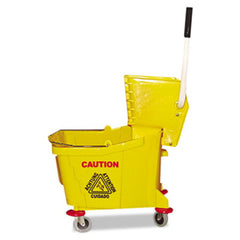 Magnolia Brush Mop Bucket/Wringer Combo, Plastic, Yellow