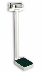 Detecto Scale Column Scale with Height Rod Detecto® Balance Beam Display 400 lbs. Capacity White Analog