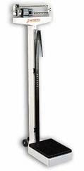 Detecto Scale Column Scale with Height Rod Detecto® Balance Beam Display 400 lbs. Capacity White Analog