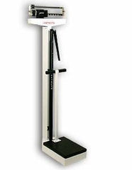 Detecto Scale Column Scale with Height Rod Detecto® Balance Beam Display 400 lbs. Capacity White Analog