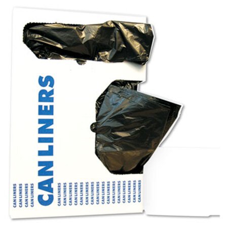 Boardwalk® Low-Density Waste Can Liners, 10 gal, 0.35 mil, 24" x 23", Black, 500/Carton