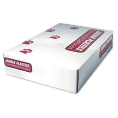 Jaguar Plastics® Industrial Strength Low-Density Commercial Can Liners, 60 gal, 1.1 mil, 38" x 58", Gray, 100/Carton