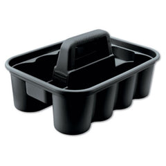 Rubbermaid® Commercial Deluxe Carry Caddy, 8-Compartment, 15w x 7.4h, Black