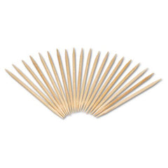 AmerCareRoyal® Round Wood Toothpicks, 2 1/2", Natural, 24 Inner Boxes of 800, 5 Boxes/Carton, 96,000 Toothpicks/Carton