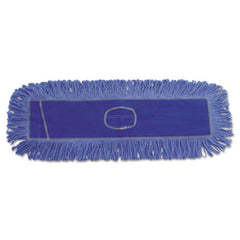 Boardwalk® Mop Head, Dust, Looped-End, Cotton/Synthetic Fibers, 24 x 5, Blue