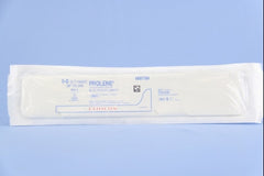 Suture with Needle Prolene Nonabsorbable Uncoated Blue Suture Monofilament Polypropylene Suture Size 6 - 0 30 Inch Suture Double-Armed 9.3 mm Length 3/8 Circle Taper Point Needle