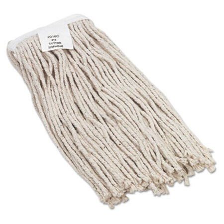 Boardwalk® Mop Head, Value Standard Head, Rayon Fiber, Cut-End, Size No. 16, WE, 12/Carton