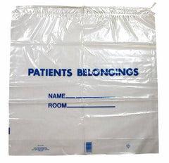Donovan Industries Patient Belongings Bag 20 X 20 Inch Polyethylene Drawstring Closure Clear - M-356436-1598 - Each