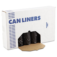 Boardwalk® Low-Density Waste Can Liners, 56 gal, 0.6 mil, 43" x 47", Black, 100/Carton