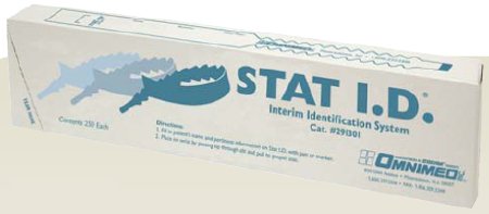 Omnimed Identification Wristband Stat I.D.® Write On Band Adhesive Closure Without Legend - M-147103-4862 - Box of 250