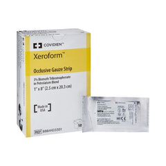 Cardinal Petrolatum Impregnated Dressing Xeroform® 1 X 8 Inch Gauze Bismuth Tribromophenate / Petrolatum Sterile