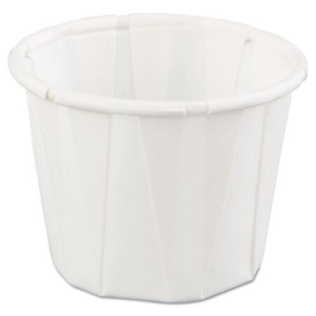 Genpak® Squat Paper Portion Cup, .75oz, White, 250/Bag, 20 Bags/Carton