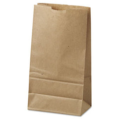 General Grocery Paper Bags, 35 lbs Capacity, #6, 6"w x 3.63"d x 11.06"h, Kraft, 500 Bags