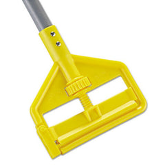 Rubbermaid® Commercial Invader Fiberglass Side-Gate Wet-Mop Handle, 1 dia x 54, Gray/Yellow