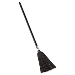 Rubbermaid® Commercial Lobby Pro Synthetic-Fill Broom, 37 1/2" Height, Black