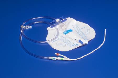 Cardinal Indwelling Catheter Tray Ultramer™ Foley 16 Fr. 5 cc Balloon Latex