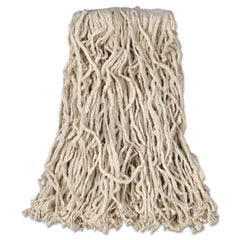 Rubbermaid® Commercial Economy Cut-End Cotton Wet Mop Head, 16oz, 1" Band, White, 12/Carton