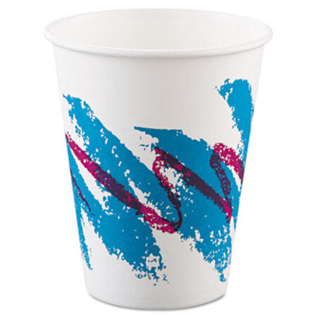 Dart® Jazz Paper Hot Cups, 8oz, Polycoated, 50/Bag, 20 Bags/Carton