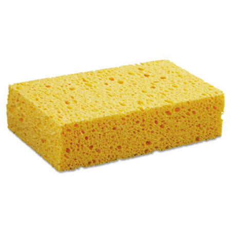 Boardwalk® Medium Cellulose Sponge, 3 2/3 x 6 2/25", 1.55" Thick, Yellow, 24/Carton