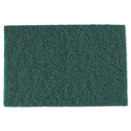 AmerCareRoyal® Medium-Duty Scouring Pad, 6 x 9, Green, 60/Carton