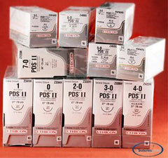 J & J Healthcare Systems Suture with Needle PDS™ II Absorbable Uncoated Clear Suture Monofilament Polydioxanone Size 3 - 0 18 Inch Suture 1-Needle 19 mm Length 3/8 Circle Precision Cosmetic - Conventional Cutting PRIME Needle
