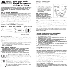 MABIS Jumbo Display 60-Second Digital Thermometer AM-15-720-000