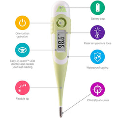 MABIS 9-Second Waterproof Digital Thermometer AM-15-736-000