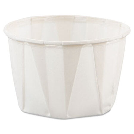 Dart® Paper Portion Cups, 2oz, White, 250/Bag, 20 Bags/Carton