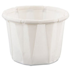 Dart® Paper Portion Cups, .5oz, White, 250/Bag, 20 Bags/Carton