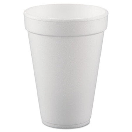Dart® Conex Hot/Cold Foam Drinking Cups, 10oz, White, 40/Bag, 25 Bags/Carton