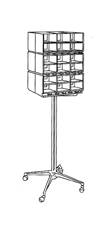 J & J Healthcare Systems IV Stand Floor Stand Four 2 Inch Swivel Casters - M-187837-3285 - Each