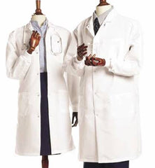 Fashion Seal Uniforms Lab Coat White Medium Knee Length Reusable