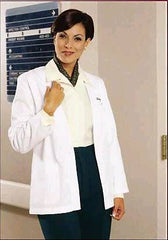 Fashion Seal Uniforms Lab Jacket White 2X-Large Hip Length Reusable