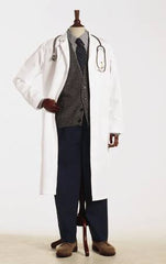 Fashion Seal Uniforms Lab Coat White Size 40 / X-Long Knee Length Reusable