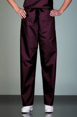 Fashion Seal Uniforms Scrub Pants Poplin® X-Large Burgundy Unisex