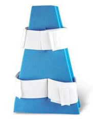 Joerns Healthcare Hip Abduction Pillow Large Velfoam Straps Left or Right Hip