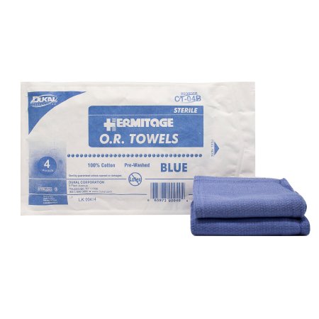 Dukal O.R. Towel Dukal™ 17 W X 26 L Inch Blue Sterile