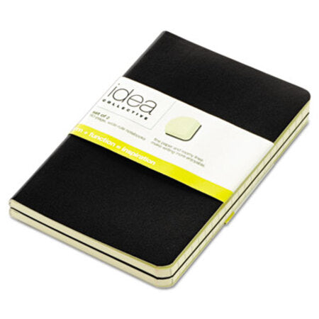 TOPS™ Idea Collective Journal, Wide/Legal Rule, Black Cover, 5.5 x 3.5, 40 Sheets, 2/Pack