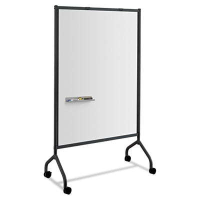 Safco® Impromptu Magnetic Whiteboard Collaboration Screen, 42w x 21.5d x 72h, Black/White