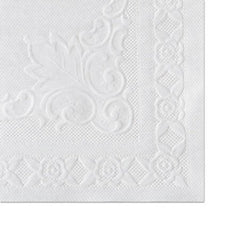 Hoffmaster® Classic Embossed Straight Edge Placemats, 10 x 14, White, 1,000/Carton