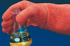 Fisher Scientific Autoclave Glove Scienceware® Clavies® One Size Fits Most Terry Cloth Orange 18 Inch Gauntlet Cuff NonSterile - M-500118-1283 - Pair