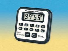 Fisher Scientific Electronic Stop Watch / Timer Magnetic Back, Freestand Traceable® 100 Minutes Digital Display