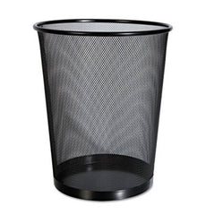 Universal® Mesh Wastebasket, 18 qt, Black