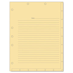 Tabbies® Medical Chart Index Divider Sheets, 11 x 8.5, Manila, 400/Box