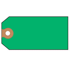 Avery® Unstrung Shipping Tags, 11.5 pt. Stock, 4.75 x 2.38, Green, 1,000/Box